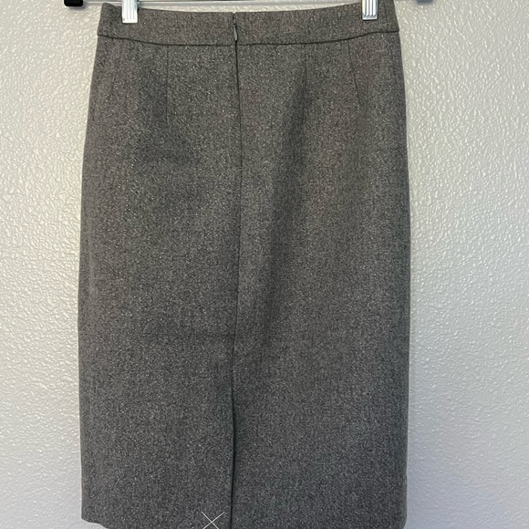 J. Crew Collection Charcoal gray shimmer Pencil Skirt - Picture 4 of 5